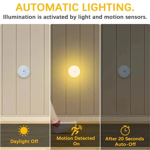 Wireless LED Motion Detector Lamp™  USB Rechargeable Light for Home