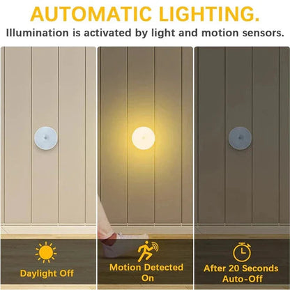 Wireless LED Motion Detector Lamp™  USB Rechargeable Light for Home