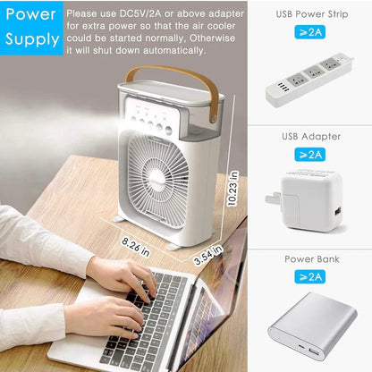 Portable Mini Air Conditioners™ - Small AC Quiet Personal Air Cooler
