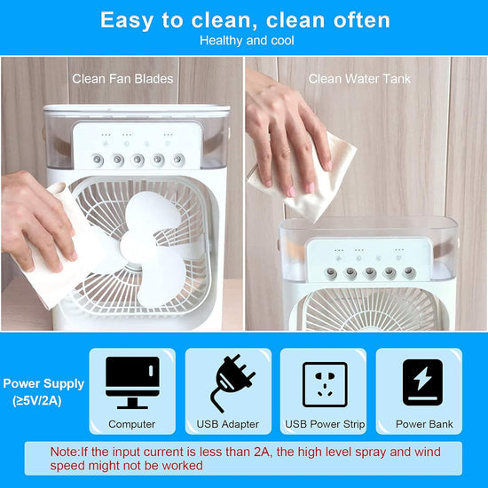 Portable Mini Air Conditioners™ - Small AC Quiet Personal Air Cooler