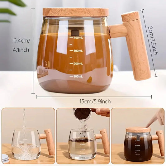 Smart Blend Coffee mug USB Rechargeable Mixing Cup with Lid
