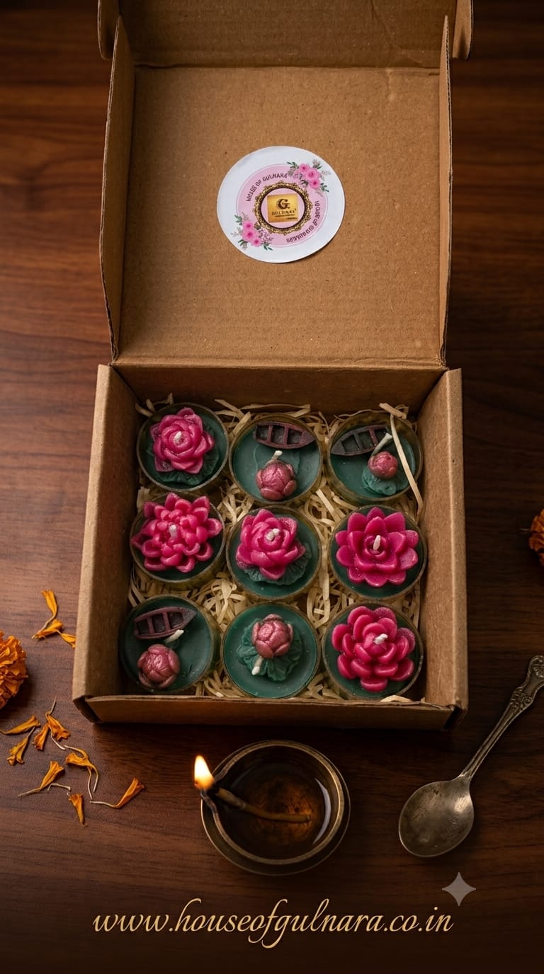 Lotus Tea Light Candle